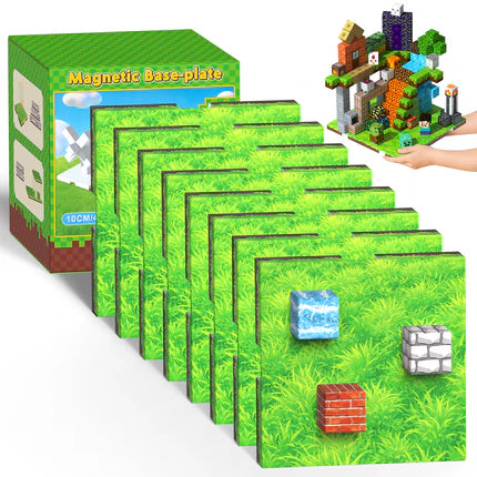 Magtribe™【Grass Garden】Magnetic Building Blocks | 4-8 PCS | 4.0" | Panel