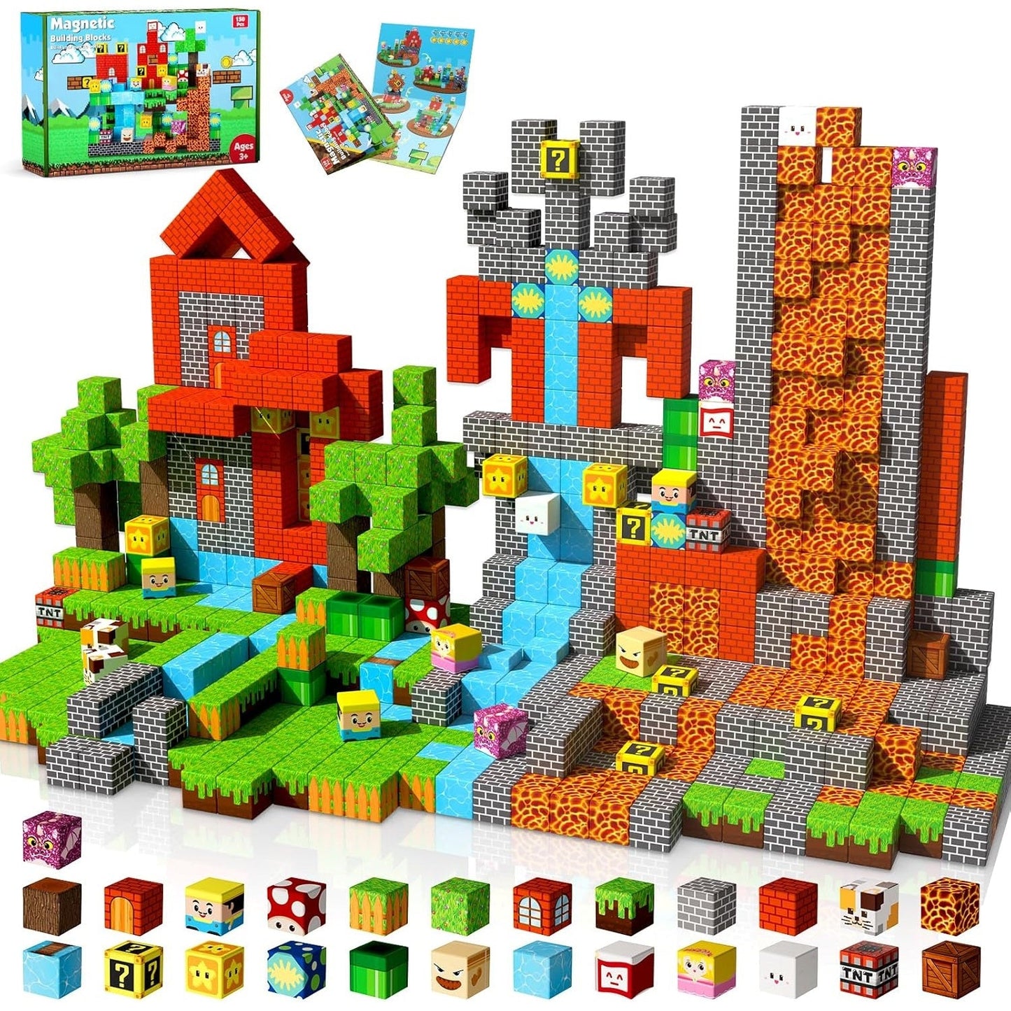 Magtribe™【Gaming Time】Magnetic Building Blocks | 100-150 PCS | 0.8" | Fiction
