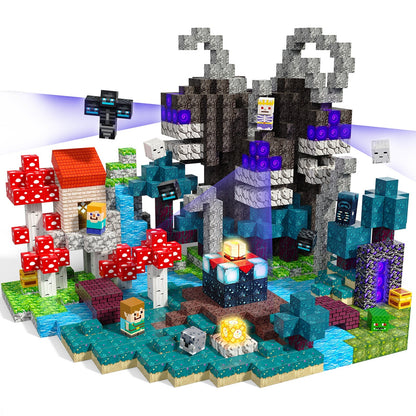 Magtribe™【Dusk Domain】Magnetic Building Blocks | 200 PCS | 0.8" | Glowing