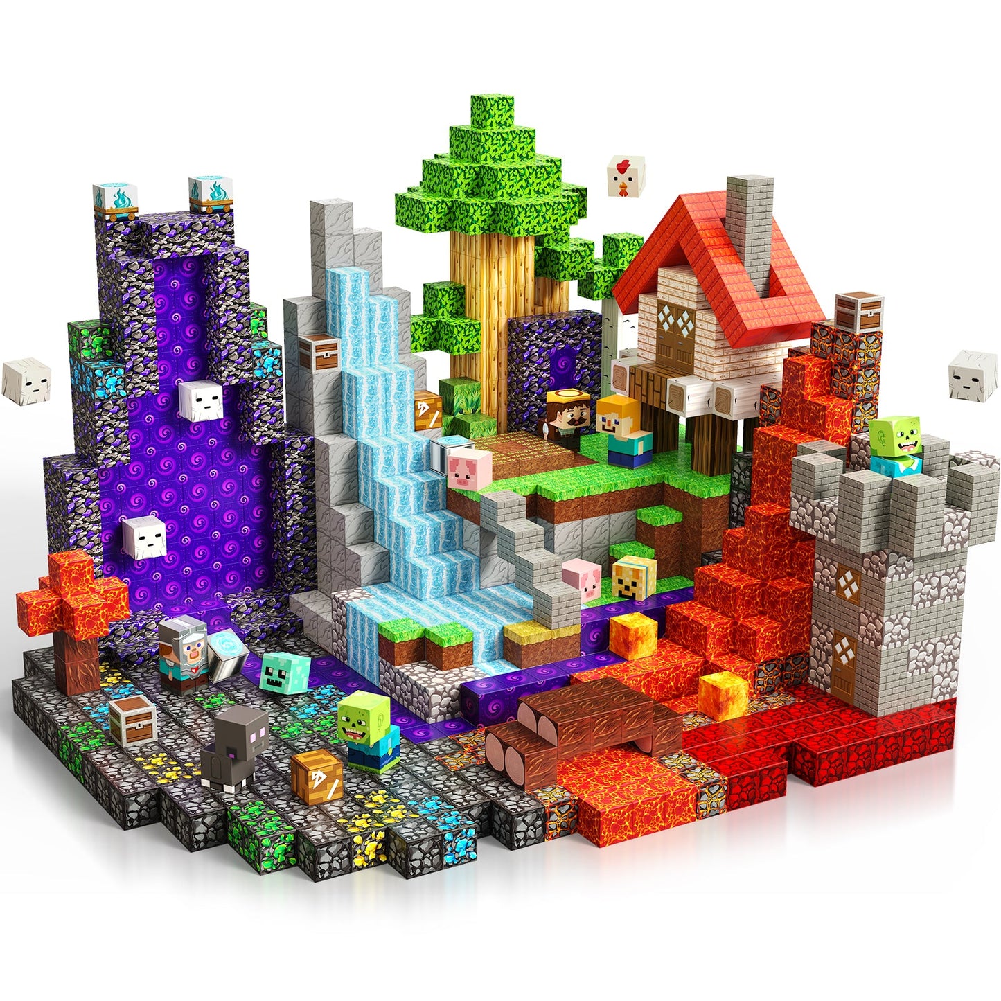 Magtribe™【Magic x Forest】Magnetic Building Blocks | 100-500 PCS | 0.8" | Adventure