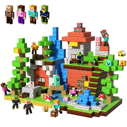 Magtribe™【Jungle Field】Magnetic Building Blocks | 160-464 PCS | 0.8" | Littleman