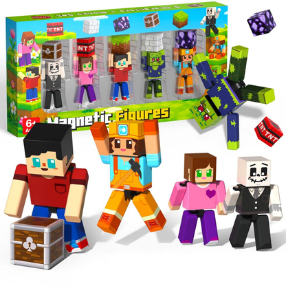 Magtribe™【Mini Nation】Magnetic Building Blocks | 10 PCS | 2.25" | Littleman