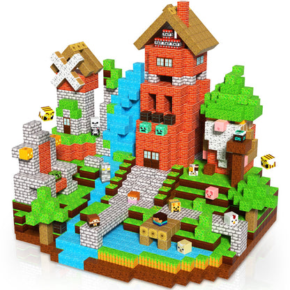 Magtribe™【Forest Life】Magnetic Building Blocks | 100-300 PCS | 0.8" | Village
