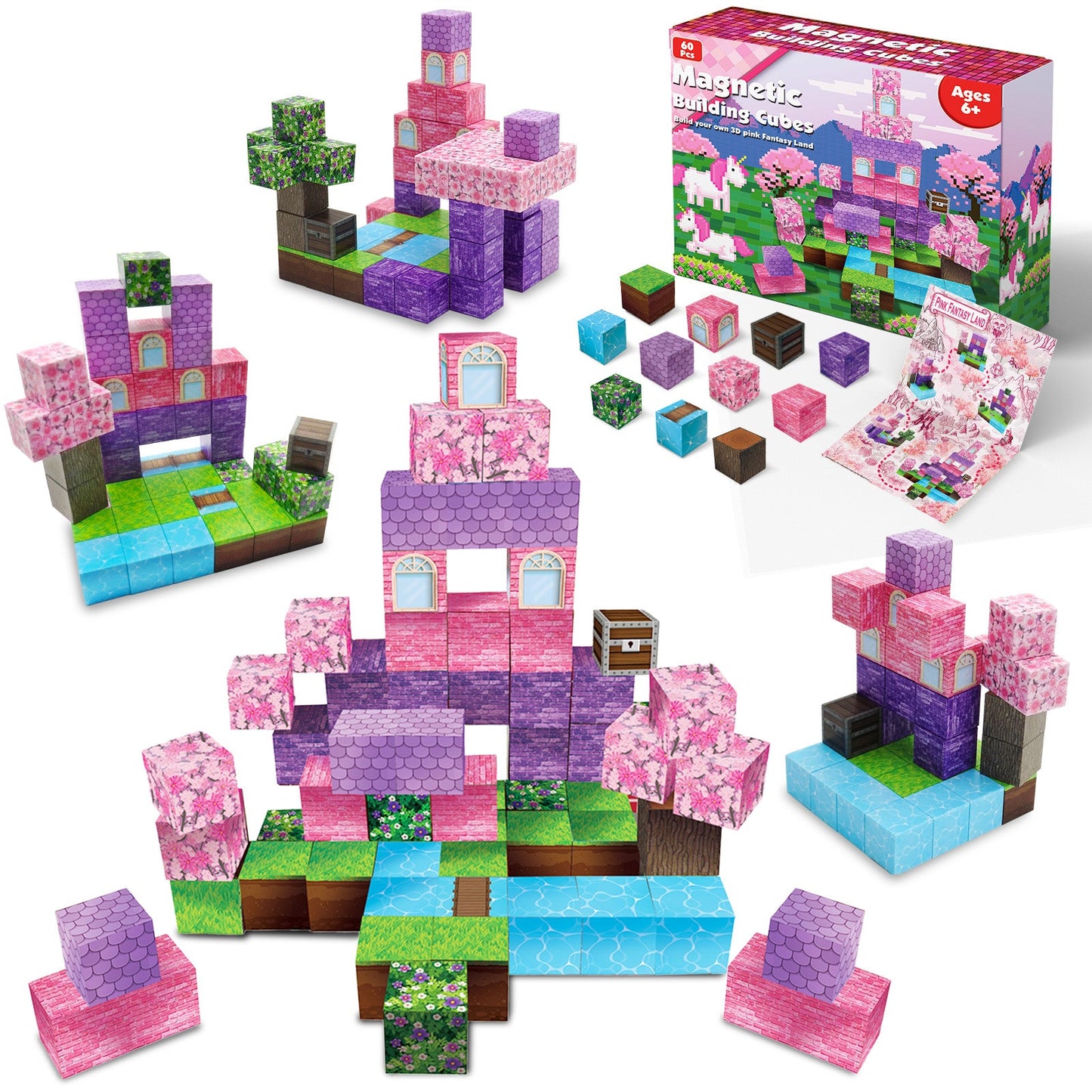 Magtribe™【Fantasy Dream】Magnetic Building Blocks | 60 PCS | 0.8" | Fiction