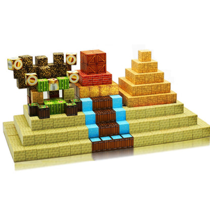 Magtribe™【Lost Desert】Magnetic Building Blocks | 60 PCS | 0.8" | Village