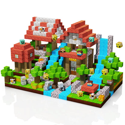 Magtribe™【Forest Life】Magnetic Building Blocks | 100-300 PCS | 0.8" | Village