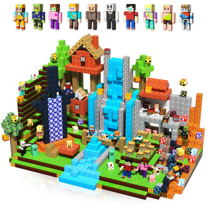 Magtribe™【Jungle Field】Magnetic Building Blocks | 160-464 PCS | 0.8" | Littleman