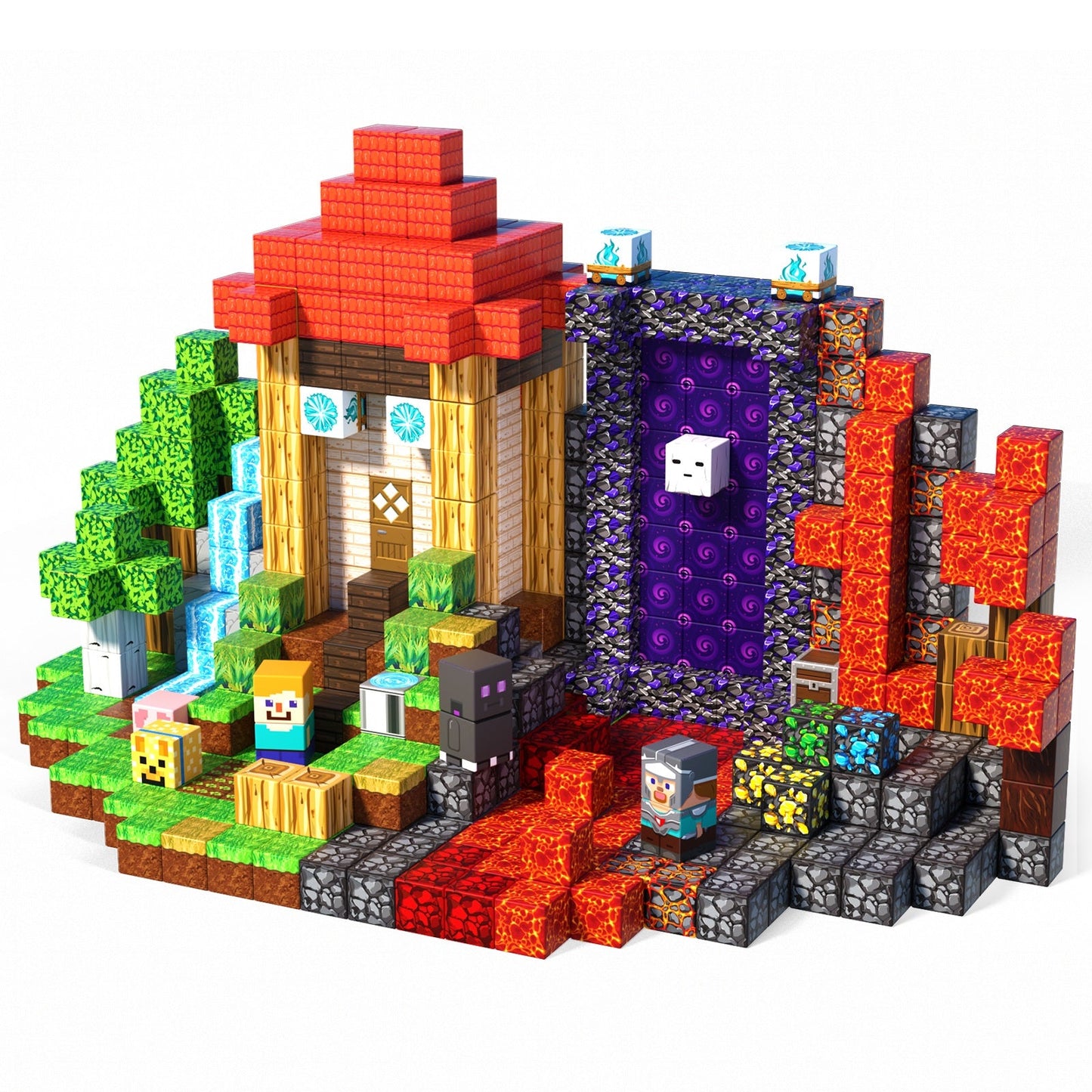 Magtribe™【Magic x Forest】Magnetic Building Blocks | 500 PCS | 0.8" | Adventure