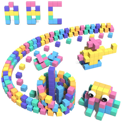Magtribe™【Pastel Color】Magnetic Building Blocks| 52 PCS | 1.0" | Plain