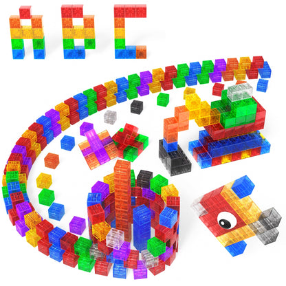 Magtribe™【Clear Color】Magnetic Building Blocks | 52 PCS | 1.0" | Plain
