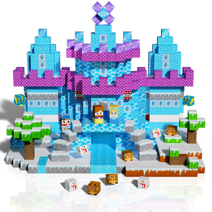 Magtribe™【Frost Zone】Magnetic Building Blocks | 100-150 PCS | 0.8" | Village