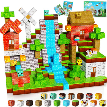 Magtribe™【Forest Life】Magnetic Building Blocks | 100-300 PCS | 0.8" | Village