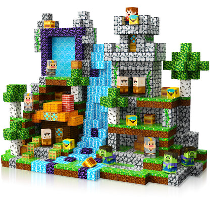 Magtribe™【Pixel World】Magnetic Building Blocks | 200 PCS | 0.8" | Adventure