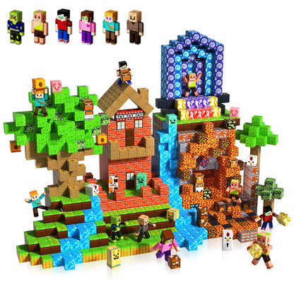 Magtribe™【Jungle Field】Magnetic Building Blocks | 160-464 PCS | 0.8" | Littleman