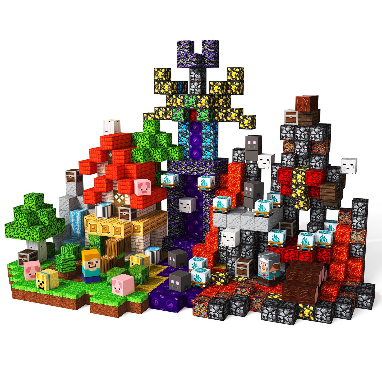 Magtribe™【Magic x Forest】Magnetic Building Blocks | 500 PCS | 0.8" | Adventure