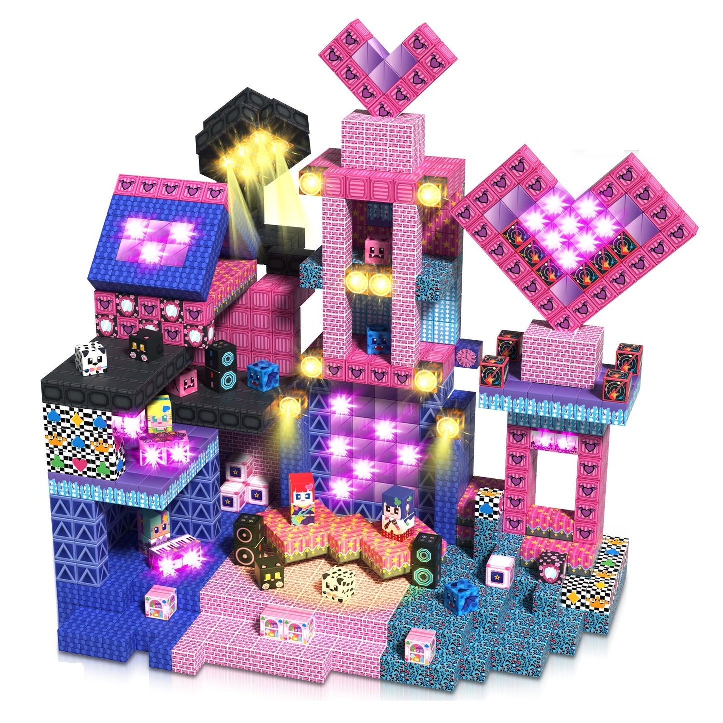 Magtribe™【Rock Band】Magnetic Building Blocks | 150 PCS | 0.8" | Glowing