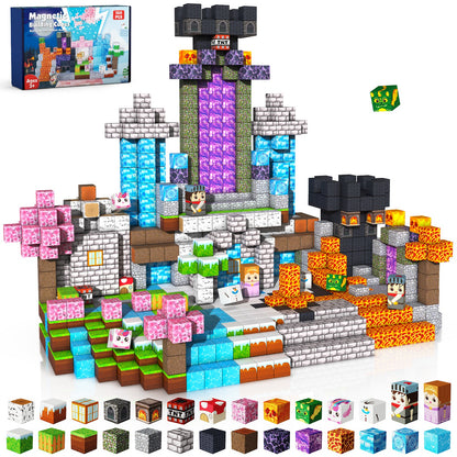 Magtribe™【Forest x Glacier x Dark】Magnetic Building Blocks | 150 PCS | 0.8" | Adventure