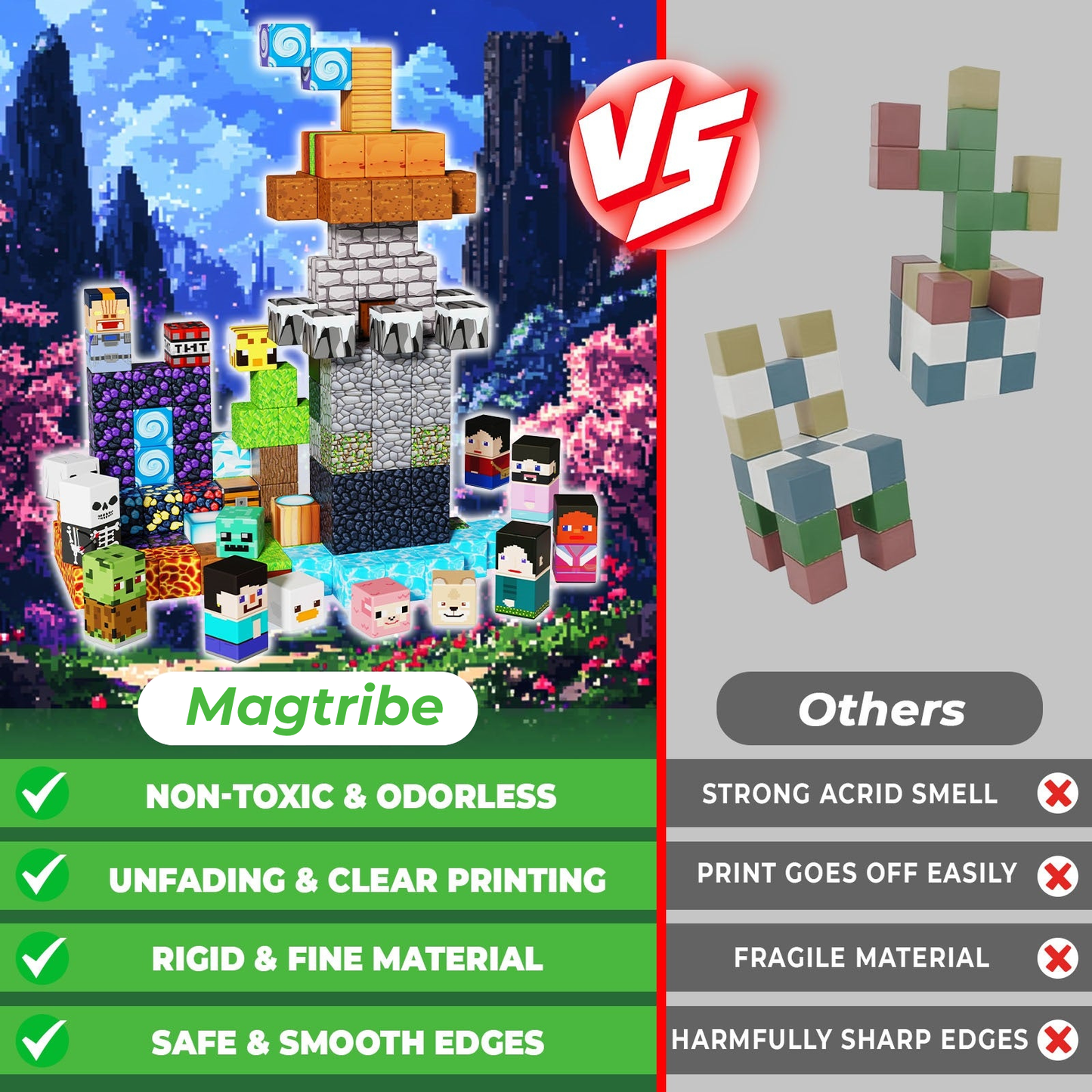 Magtribe™【Magic Portal】Magnetic Building Blocks | 150-300 PCS | 0.8" | Adventure