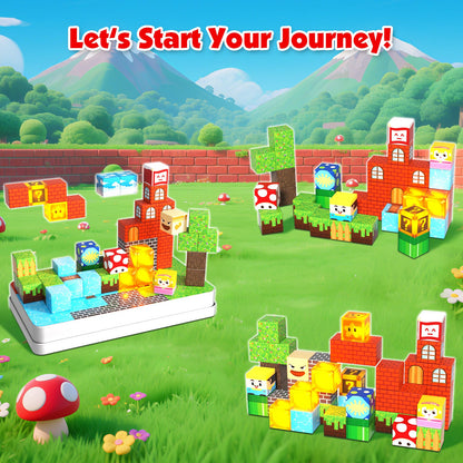 Magtribe™【Star Fortress】Magnetic Building Blocks | 45 PCS | 0.8" | Portable