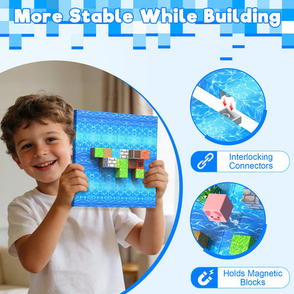 Magtribe™【Water Wave】Magnetic Building Blocks | 4-8 PCS | 4.0" | Panel