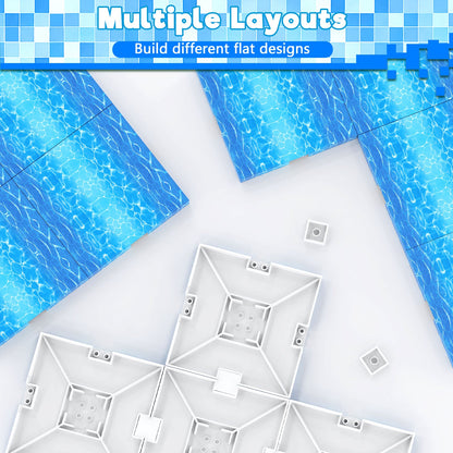 Magtribe™【Water Wave】Magnetic Building Blocks | 4-8 PCS | 4.0" | Panel