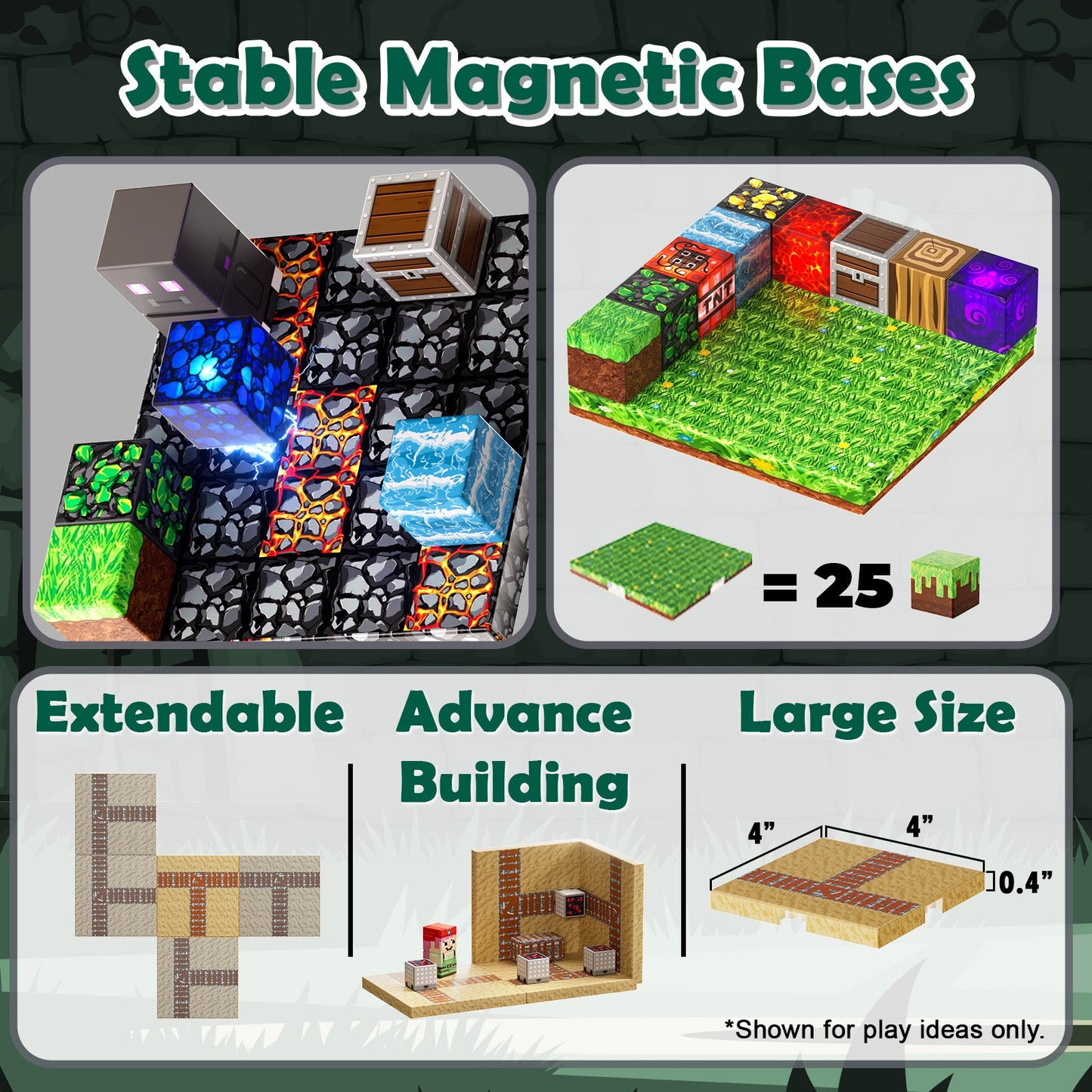 Magtribe™【Magnet Multiverse】Magnetic Building Blocks | 200 PCS | 0.8" | Panel