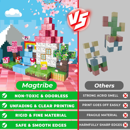 Magtribe™【Unicorn House】Magnetic Building Blocks | 100-150 PCS | 0.8" | Fiction
