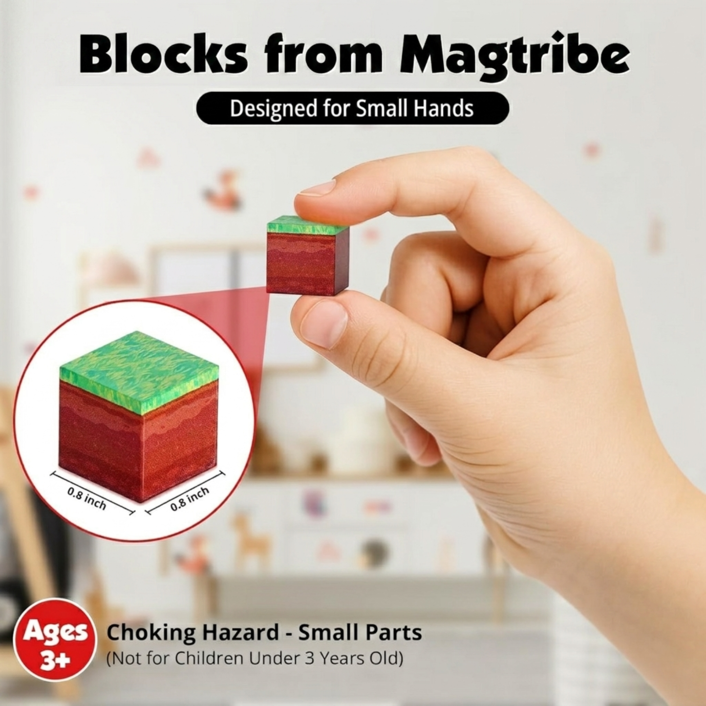 Magtribe™【Mini Tale】Magnetic Building Blocks | 10 PCS | 2.25" | Littleman