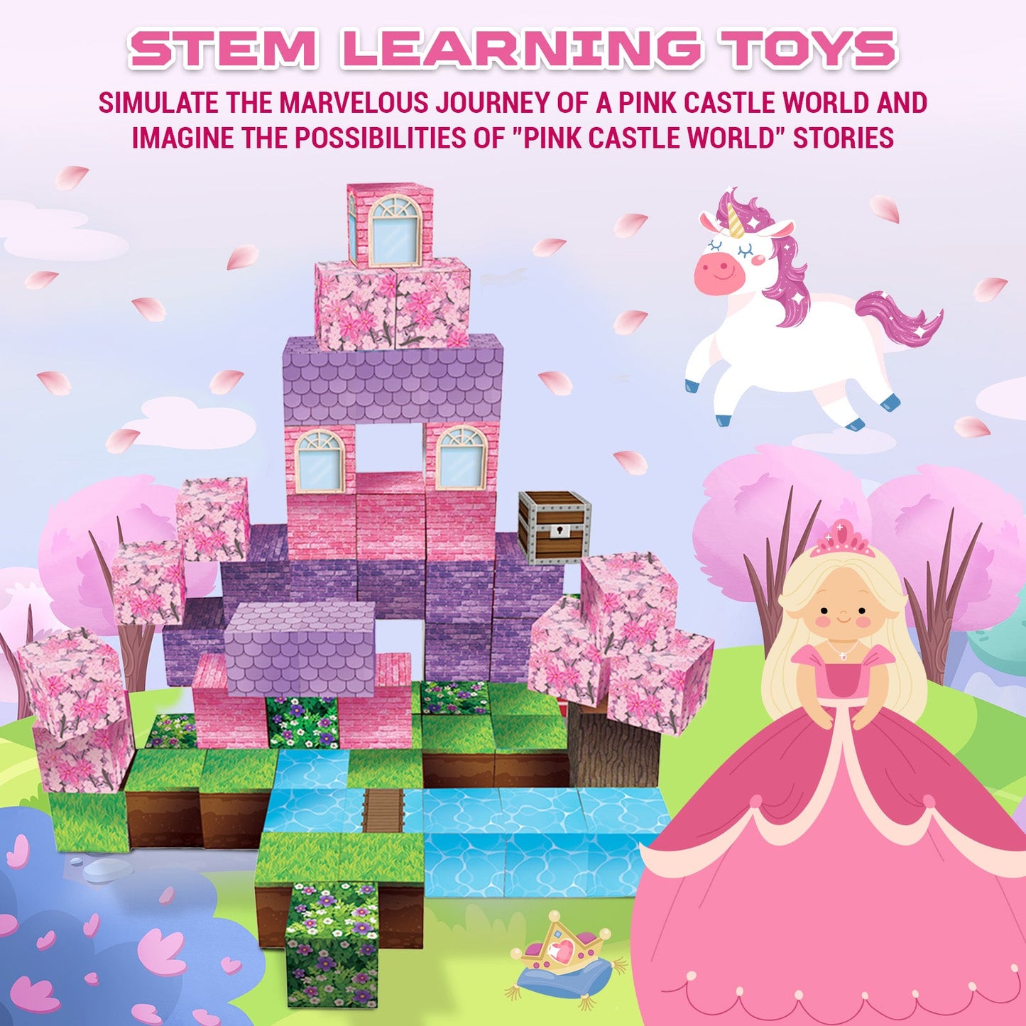 Magtribe™【Fantasy Dream】Magnetic Building Blocks | 60 PCS | 0.8" | Fiction