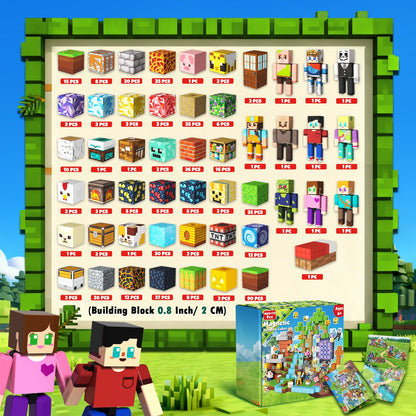 Magtribe™【Jungle Field】Magnetic Building Blocks | 160-464 PCS | 0.8" | Littleman