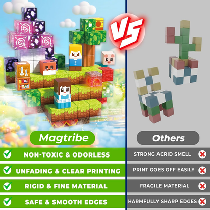 Magtribe™【Sky Island】Magnetic Building Blocks | 150 PCS | 0.8" | Glowing