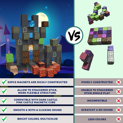 Magtribe™【Void Chasm】Magnetic Building Blocks | 60 PCS | 0.8" | Adventure