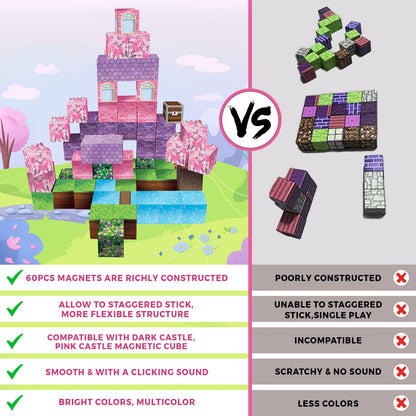 Magtribe™【Fantasy Dream】Magnetic Building Blocks | 60 PCS | 0.8" | Fiction