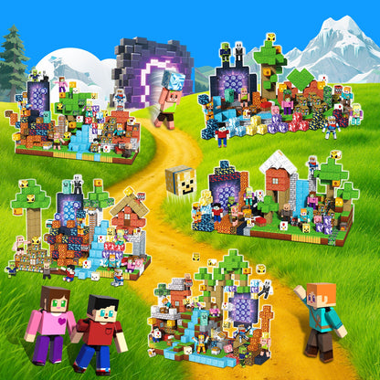 Magtribe™【Jungle Field】Magnetic Building Blocks | 160-464 PCS | 0.8" | Littleman