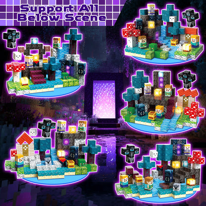 Magtribe™【Dusk Domain】Magnetic Building Blocks | 200 PCS | 0.8" | Glowing