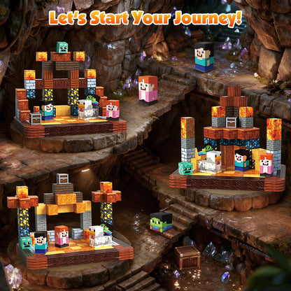 Magtribe™【Duel Arena】Magnetic Building Blocks | 60 PCS | 0.8" | Portable