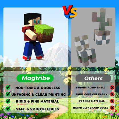 Magtribe™【Mini Nation】Magnetic Building Blocks | 10 PCS | 2.25" | Littleman