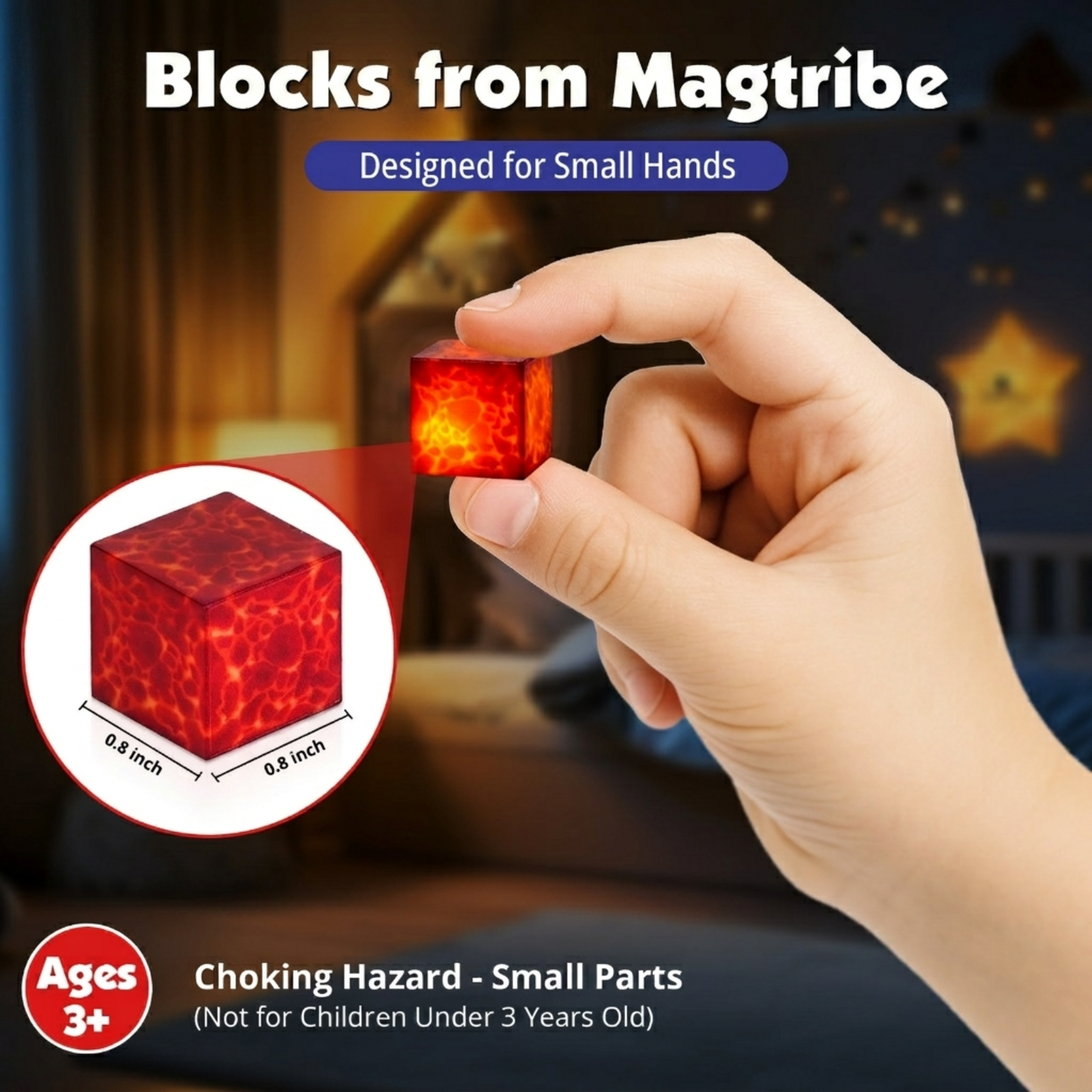 Magtribe™【Pigman Nest】Magnetic Building Blocks | 150 PCS | 0.8" | Glowing