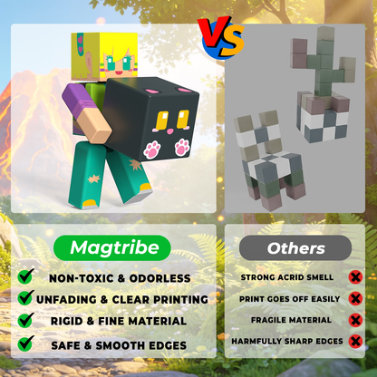 Magtribe™【Mini Tale】Magnetic Building Blocks | 10 PCS | 2.25" | Littleman