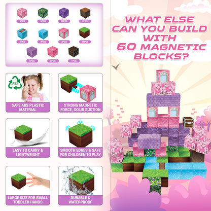 Magtribe™【Fantasy Dream】Magnetic Building Blocks | 60 PCS | 0.8" | Fiction