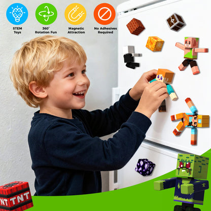 Magtribe™【Mini Nation】Magnetic Building Blocks | 10 PCS | 2.25" | Littleman