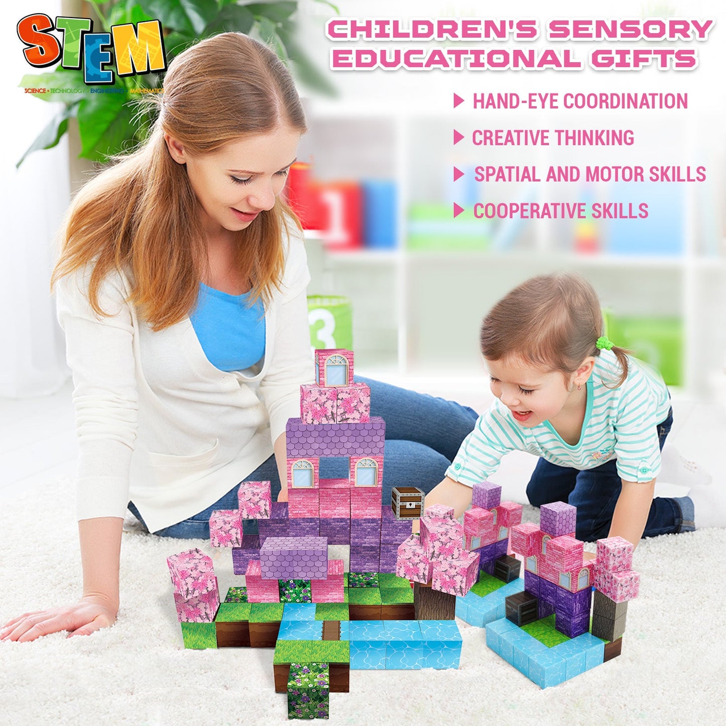 Magtribe™【Fantasy Dream】Magnetic Building Blocks | 60 PCS | 0.8" | Fiction