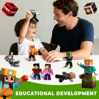 Magtribe™【Mini Nation】Magnetic Building Blocks | 10 PCS | 2.25" | Littleman