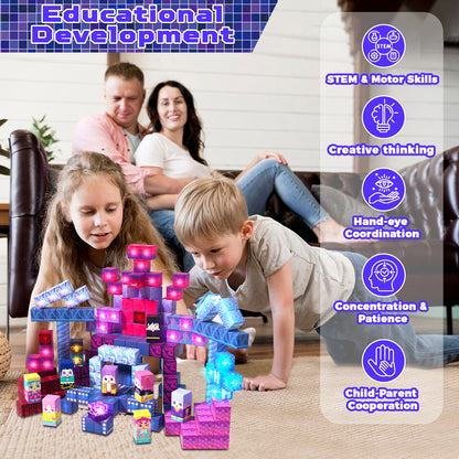 Magtribe™【Devil Hunting】Magnetic Building Blocks | 200 PCS | 0.8" | Glowing