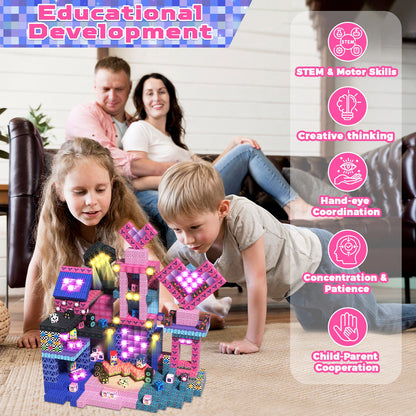 Magtribe™【Rock Band】Magnetic Building Blocks | 150 PCS | 0.8" | Glowing