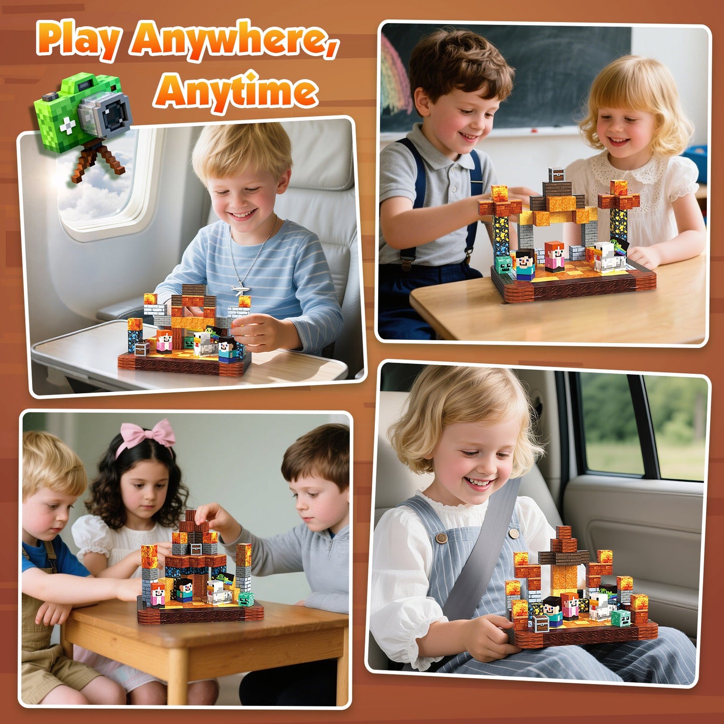 Magtribe™【Duel Arena】Magnetic Building Blocks | 60 PCS | 0.8" | Portable