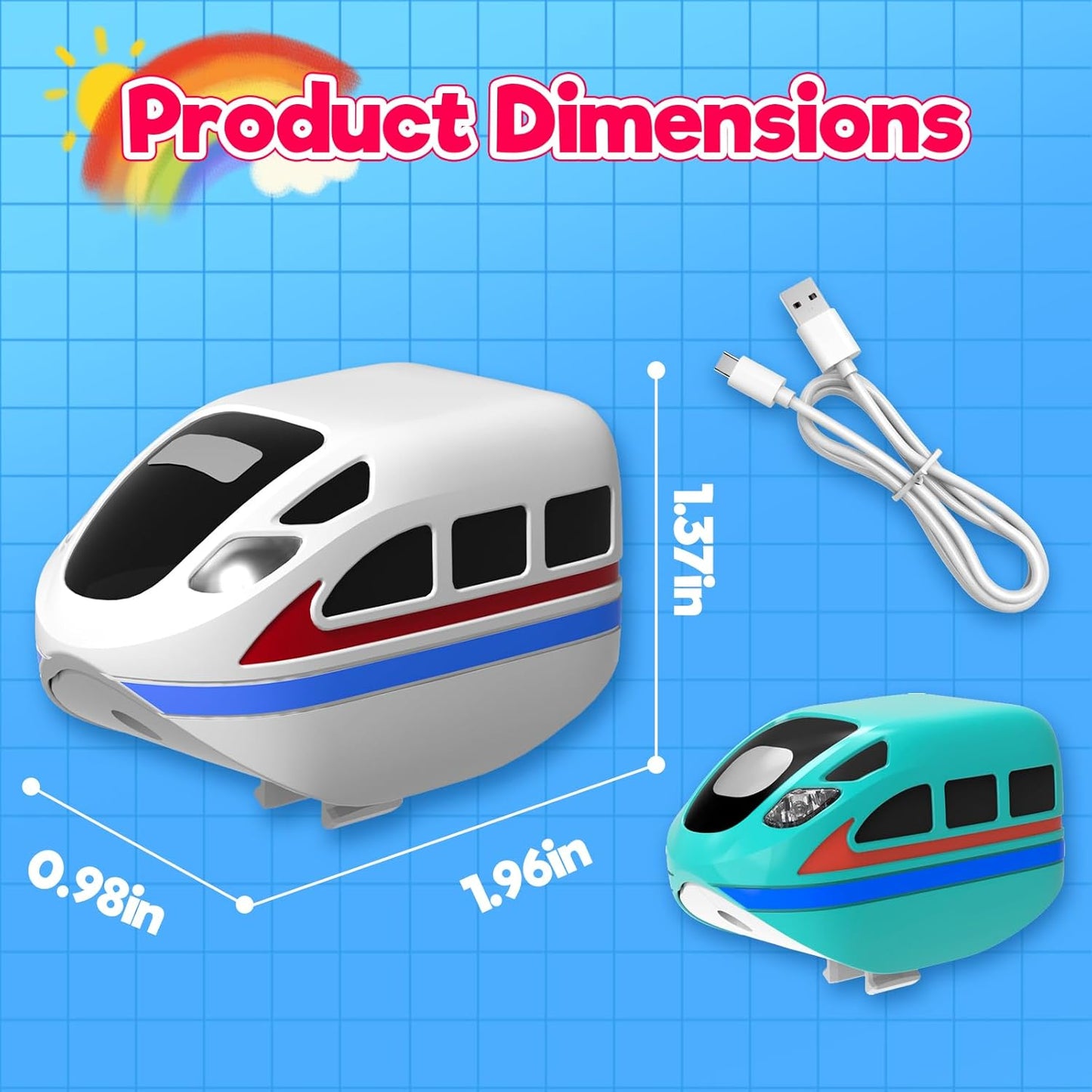 Magtribe™【Mini Train】Electric Train Set | 2 PCS | Klick
