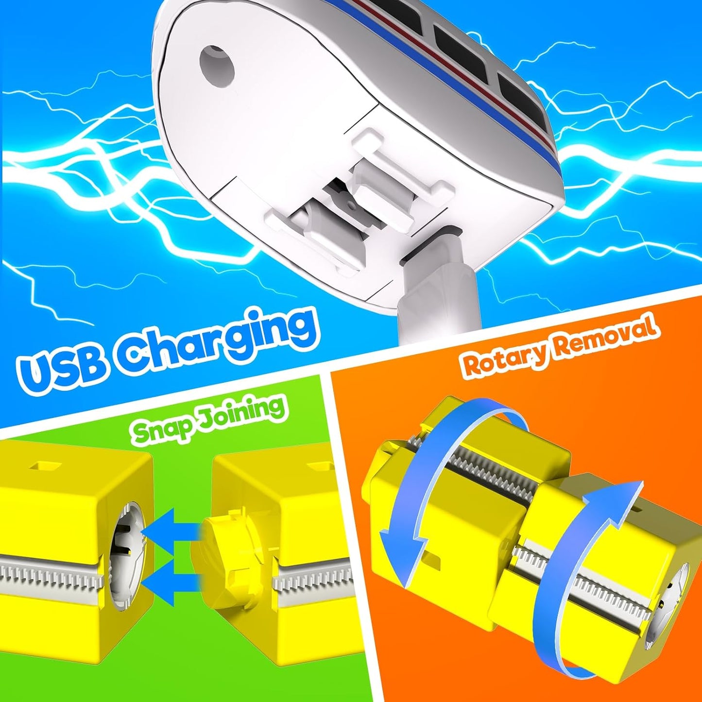 Magtribe™【Traffic Rail】Electric Train Set | 69-110 PCS | Klick
