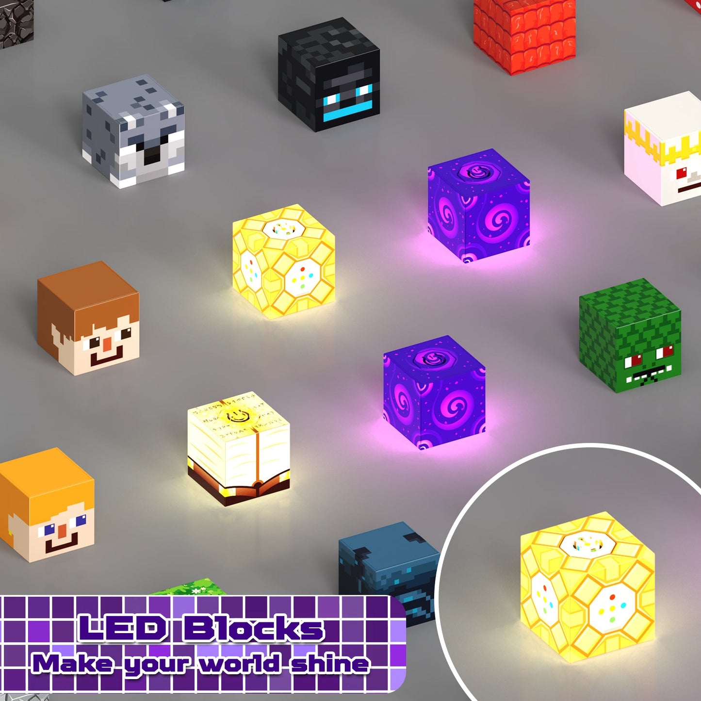 Magtribe™【Dusk Domain】Magnetic Building Blocks | 200 PCS | 0.8" | Glowing