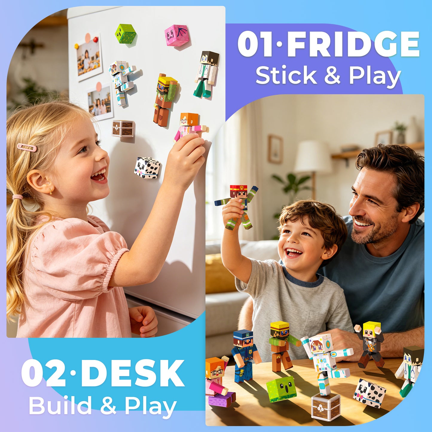 Magtribe™【Mini Profession】Magnetic Building Blocks | 10 PCS | 2.25" | Littleman